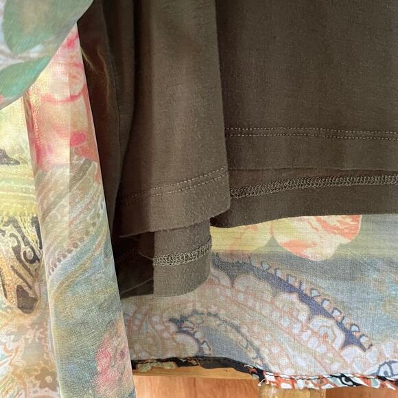 Ali Miles Women's Colorful Floral Boho Top Size 2X - Picture 7 of 10